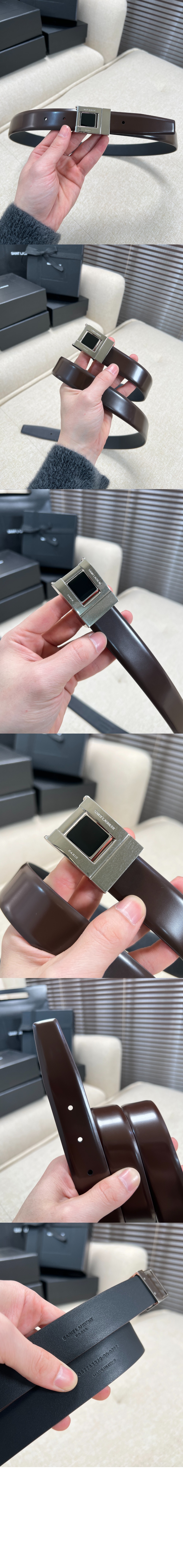 미러급레플리카사이트 | 명품레플리카 전문 쇼핑몰  | 퍼스트원 - 가죽 버클 벨트 763579 > 생로랑