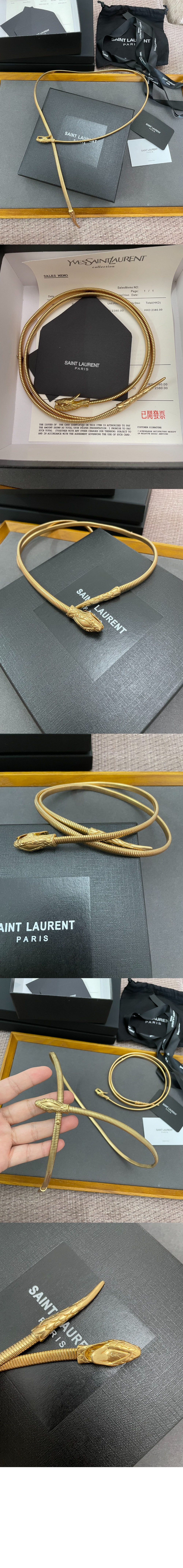 미러급레플리카사이트 | 명품레플리카 전문 쇼핑몰  | 퍼스트원 - 스네이크 헤드 스네이크 테일 메탈 체인 벨트 701155 > 생로랑