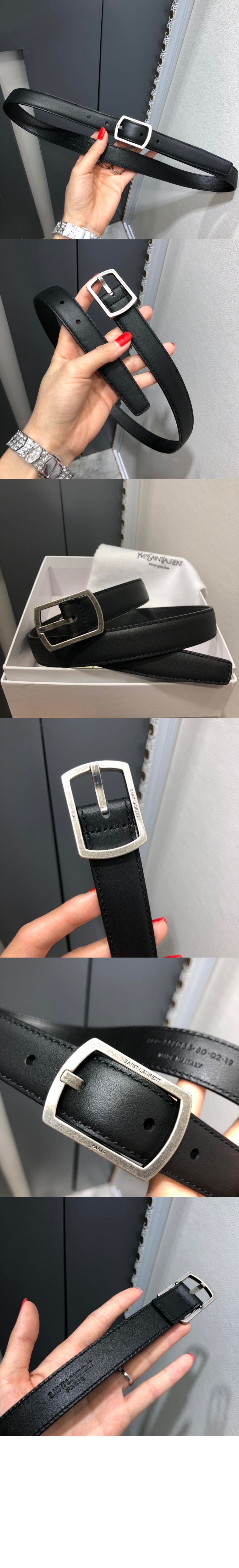 미러급레플리카사이트 | 명품레플리카 전문 쇼핑몰  | 퍼스트원 - 양면 송아지 가죽 벨트 656062 > 생로랑