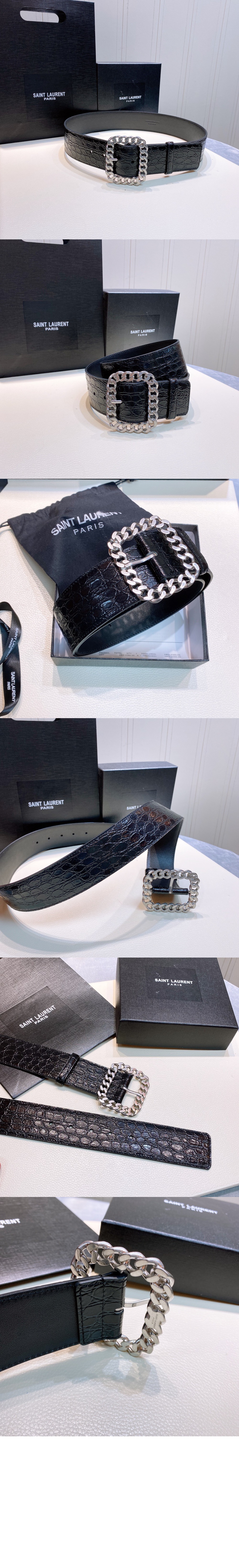 미러급레플리카사이트 | 명품레플리카 전문 쇼핑몰  | 퍼스트원 - 악어 사각 체인 버클 벨트 640567 > 생로랑
