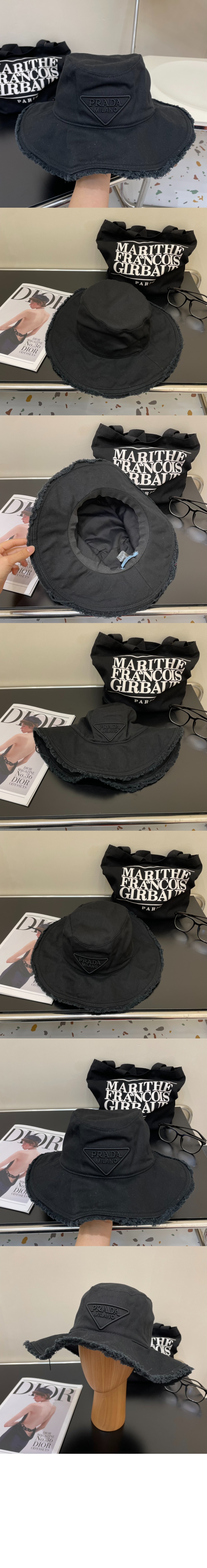 미러급레플리카사이트 | 명품레플리카 전문 쇼핑몰  | 퍼스트원 - 왕 챙 자수 선캡 UBD435 > 프라다