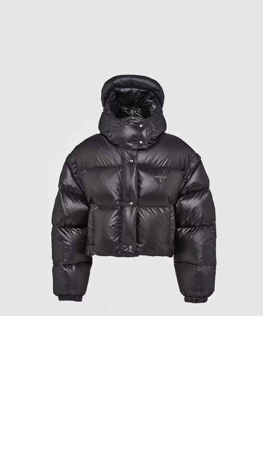 미러급레플리카사이트 | 명품레플리카 전문 쇼핑몰  | 퍼스트원 - 로고 쇼트 패딩 > 프라다