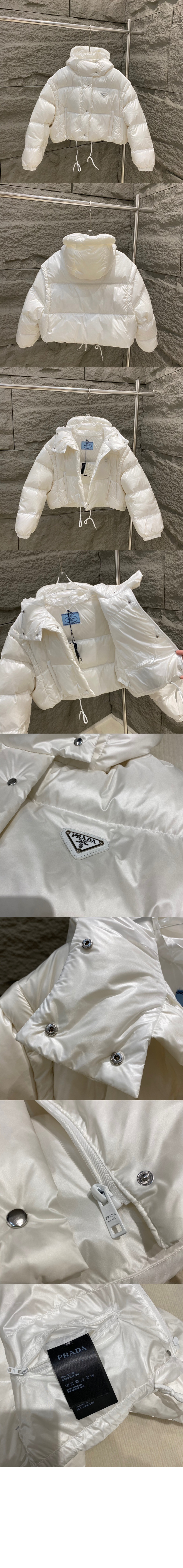 미러급레플리카사이트 | 명품레플리카 전문 쇼핑몰  | 퍼스트원 - 로고 쇼트 패딩 > 프라다