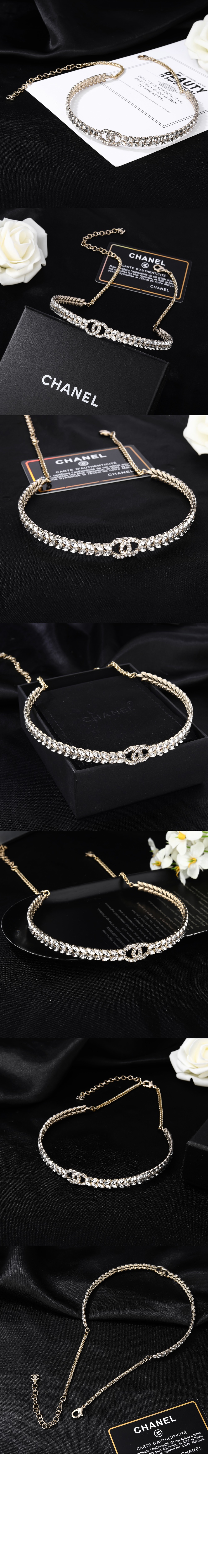미러급레플리카사이트 | 명품레플리카 전문 쇼핑몰  | 퍼스트원 - CC 로고 크리스탈 초커 ABA559 > 샤넬