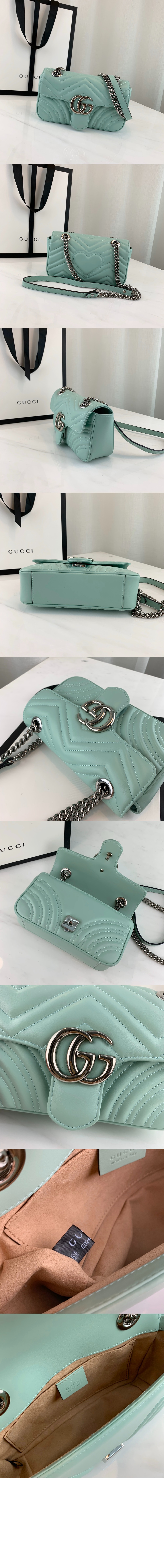 미러급레플리카사이트 | 명품레플리카 전문 쇼핑몰  | 퍼스트원 - GG 마몽 스몰 숄더백 443497 > 구찌