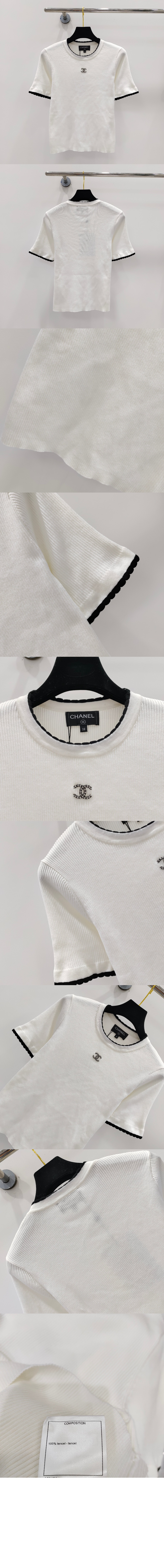 미러급레플리카사이트 | 명품레플리카 전문 쇼핑몰  | 퍼스트원 - 로고 프린트 반팔 > 샤넬