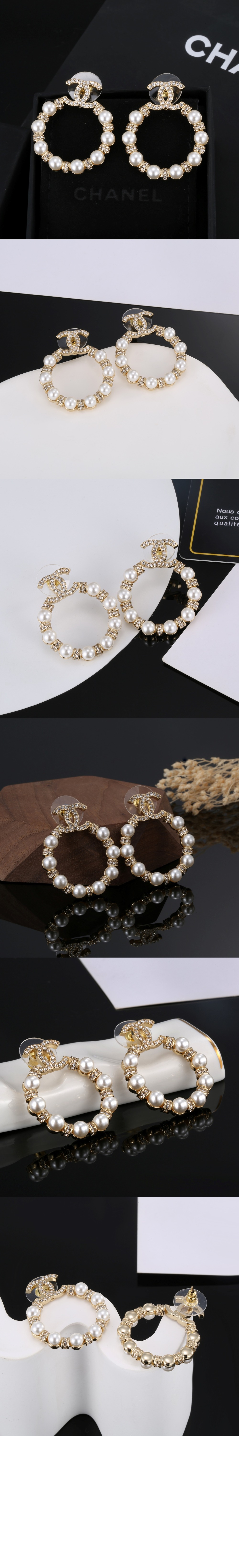 미러급레플리카사이트 | 명품레플리카 전문 쇼핑몰  | 퍼스트원 - CC 진주 귀걸이 AB5627 > 샤넬