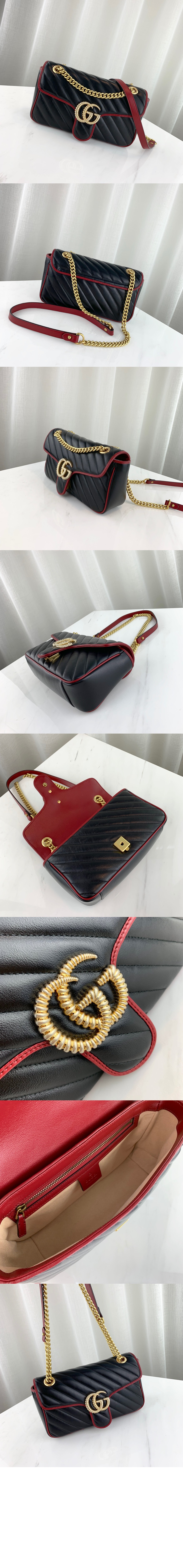 미러급레플리카사이트 | 명품레플리카 전문 쇼핑몰  | 퍼스트원 - GG 마몽 스몰 숄더백 443497 > 구찌