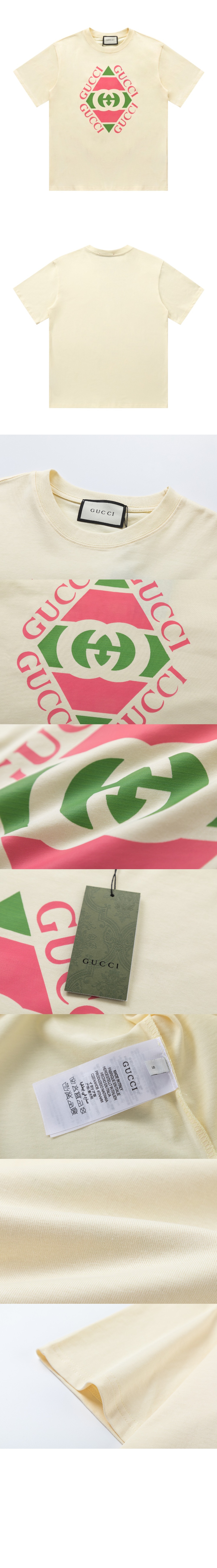 미러급레플리카사이트 | 명품레플리카 전문 쇼핑몰  | 퍼스트원 - 로고 프린트 반팔 > 구찌