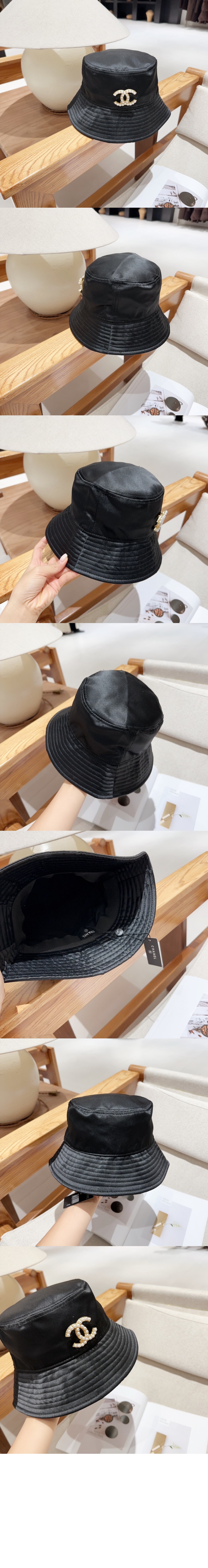 미러급레플리카사이트 | 명품레플리카 전문 쇼핑몰  | 퍼스트원 - 실크 새틴 벙거지 AA7648 > 샤넬