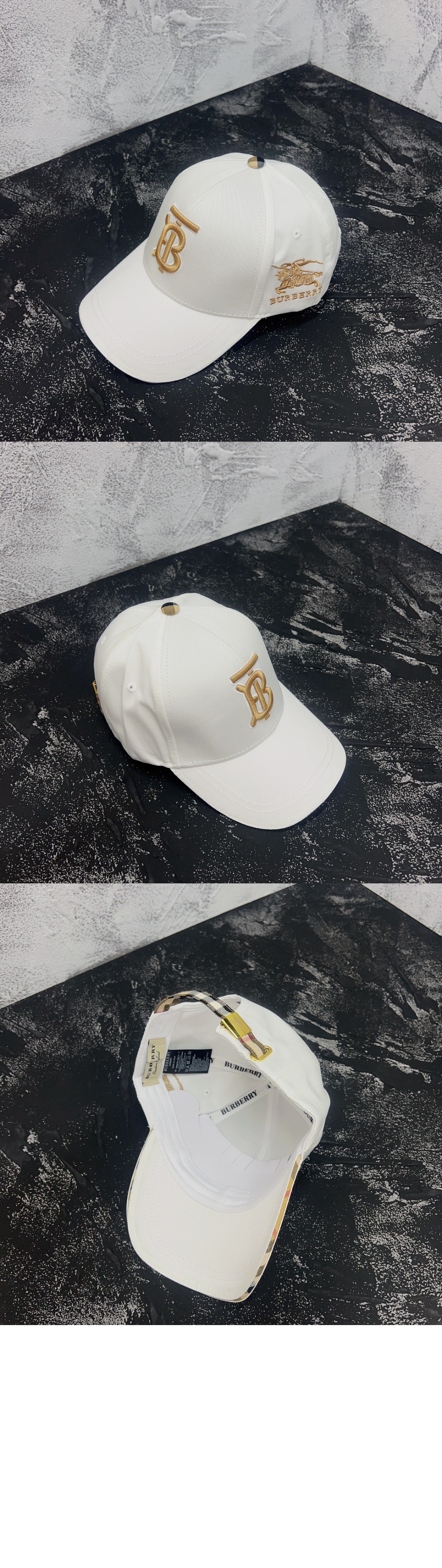 미러급레플리카사이트 | 명품레플리카 전문 쇼핑몰  | 퍼스트원 - 자수 로고 베이스볼 캡 43753233 > 버버리