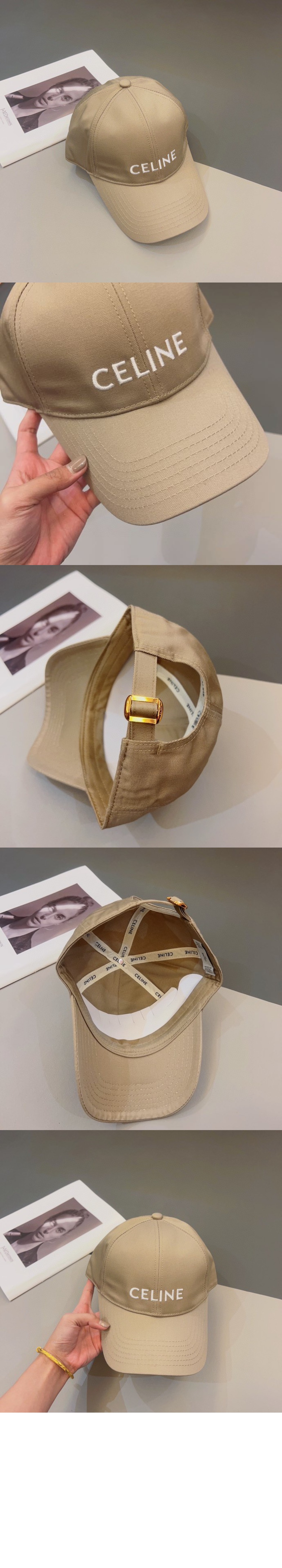 미러급레플리카사이트 | 명품레플리카 전문 쇼핑몰  | 퍼스트원 - 드릴 코튼 베이스볼 캡 2AUA12 > 셀린느