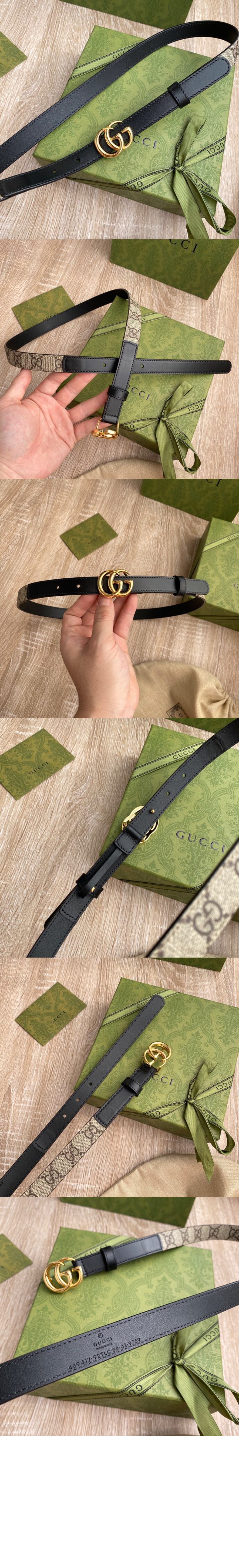 미러급레플리카사이트 | 명품레플리카 전문 쇼핑몰  | 퍼스트원 - 더블 G 버클 슬림 벨트 409417 > 구찌