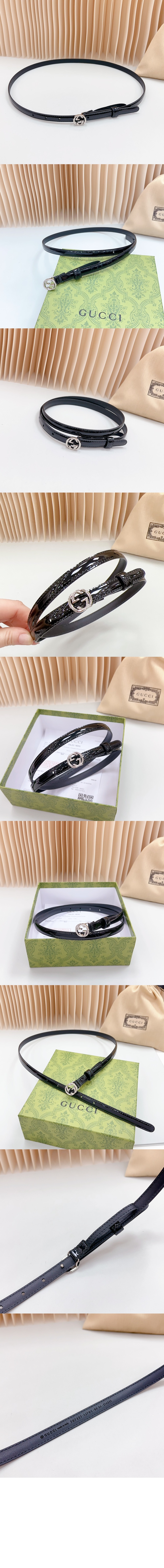 미러급레플리카사이트 | 명품레플리카 전문 쇼핑몰  | 퍼스트원 - 씬 페이턴트 더블 G 벨트 772119 > 구찌