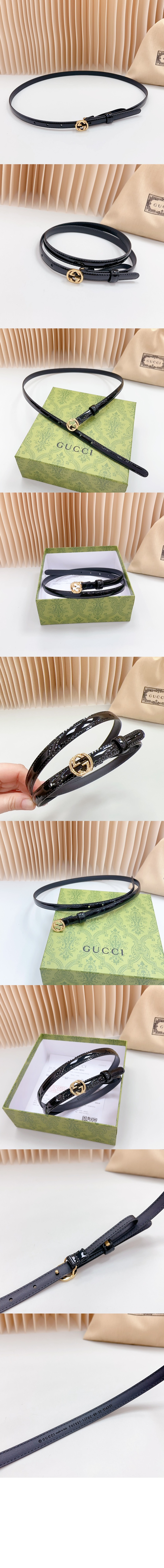 미러급레플리카사이트 | 명품레플리카 전문 쇼핑몰  | 퍼스트원 - 씬 페이턴트 더블 G 벨트 772119 > 구찌