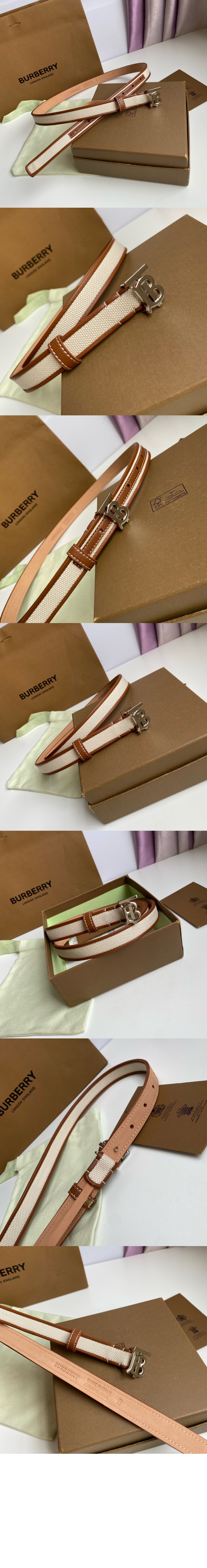 미러급레플리카사이트 | 명품레플리카 전문 쇼핑몰  | 퍼스트원 - 캔버스 레더 TB 벨트 80442671 > 버버리