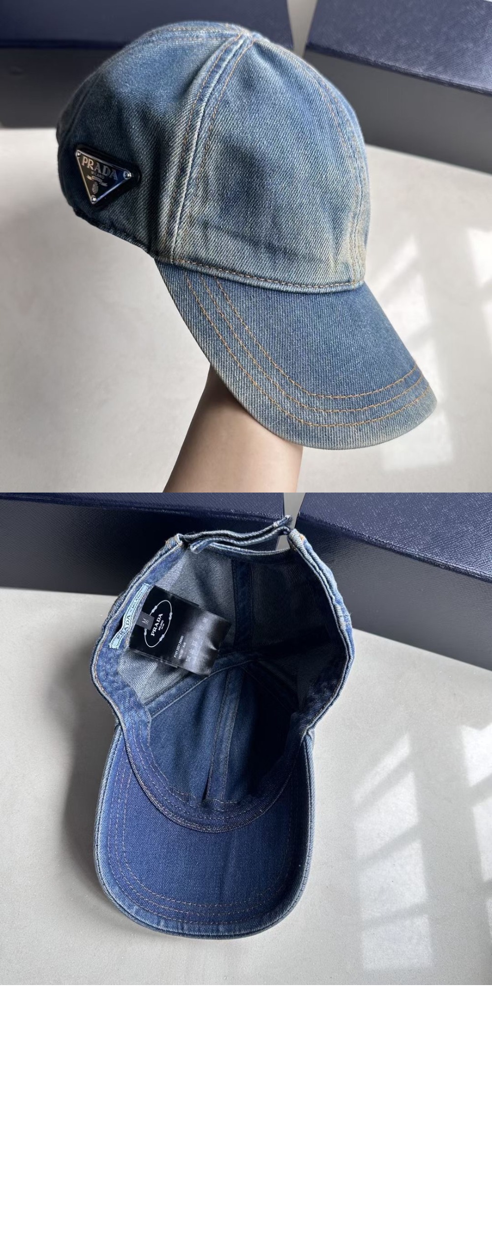 미러급레플리카사이트 | 명품레플리카 전문 쇼핑몰  | 퍼스트원 - 데님 베이스볼 캡 1HC274 > 프라다