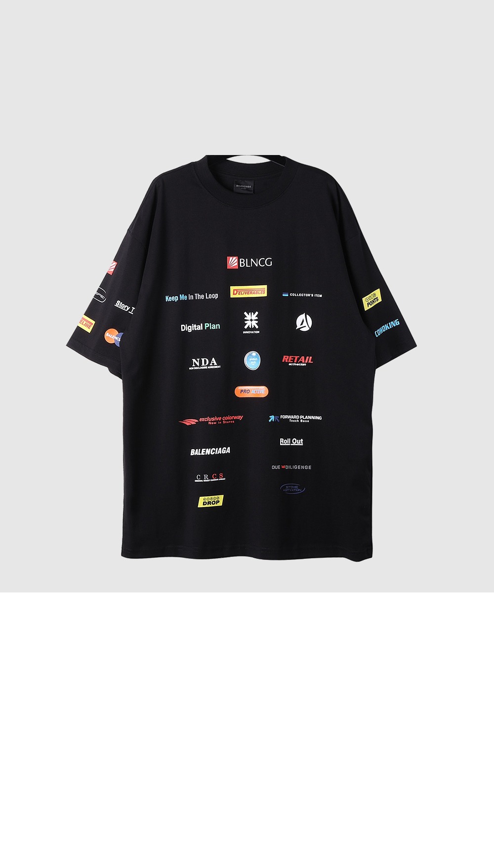 미러급레플리카사이트 | 명품레플리카 전문 쇼핑몰  | 퍼스트원 - 로고 프린트 반팔 > 발렌시아가