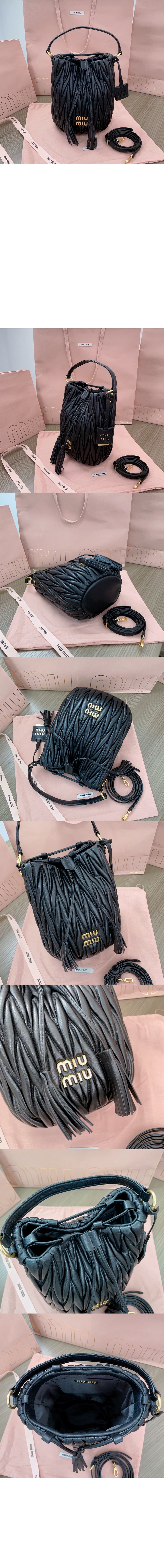 미러급레플리카사이트 | 명품레플리카 전문 쇼핑몰  | 퍼스트원 - 마테라쎄 나파 가죽 버킷백 5BE084 > 미우미우