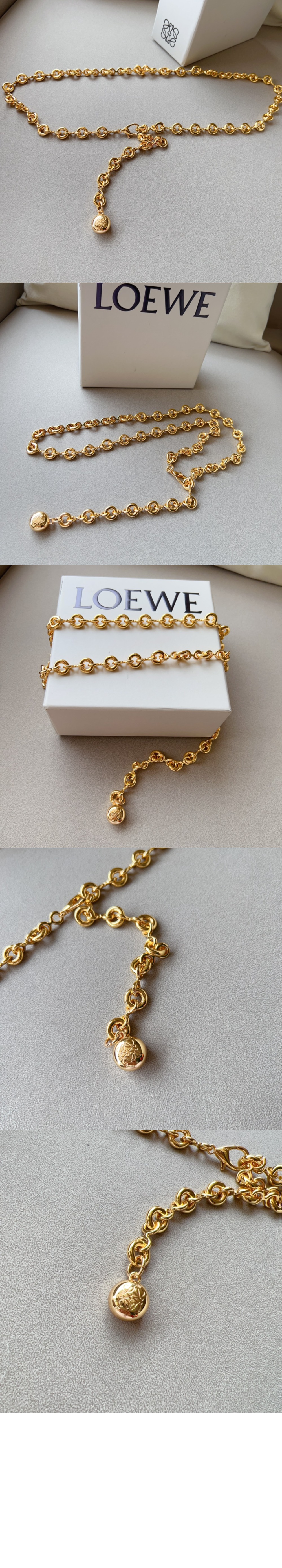 미러급레플리카사이트 | 명품레플리카 전문 쇼핑몰  | 퍼스트원 - 황동 도넛 체인 벨트 > 로에베