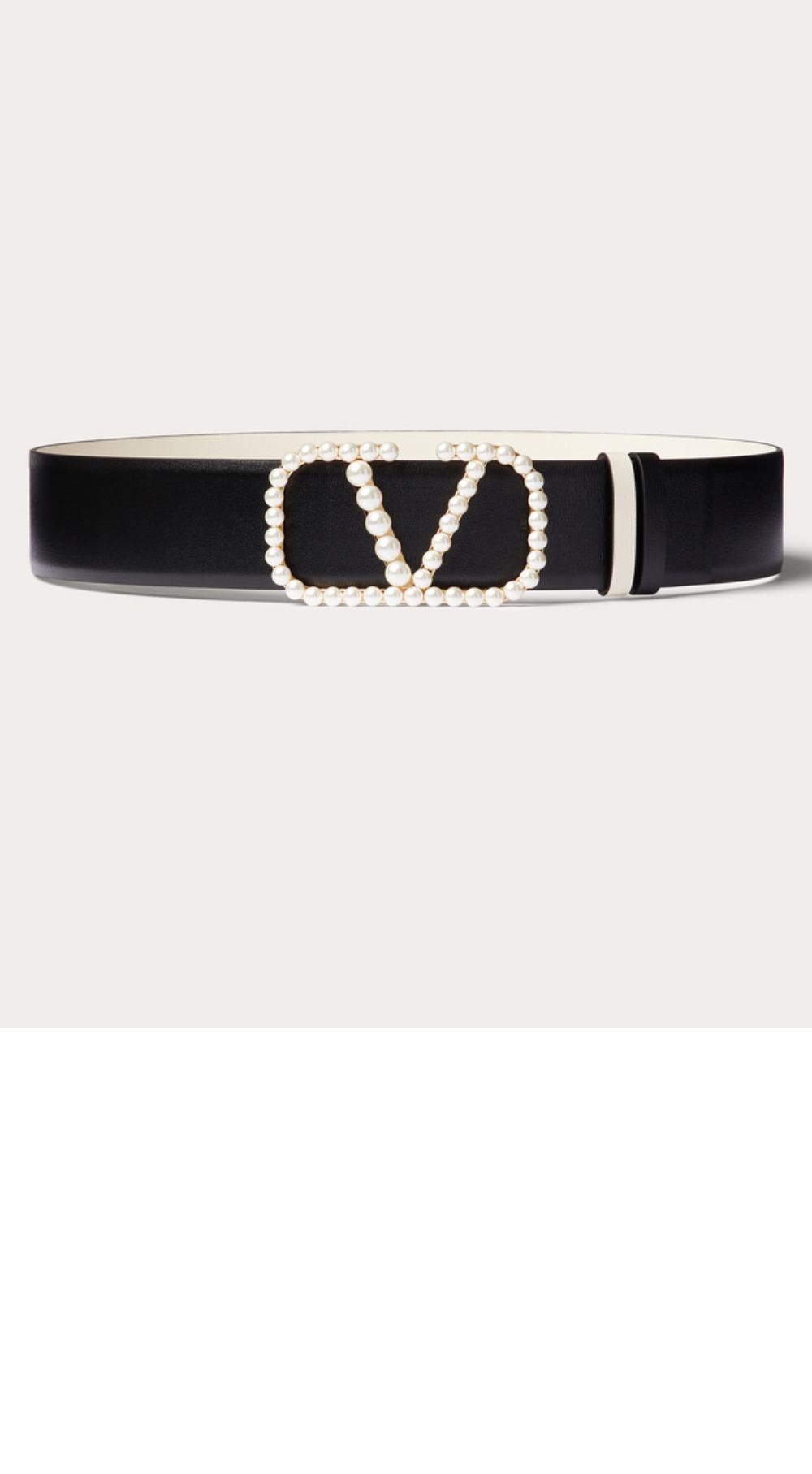 미러급레플리카사이트 | 명품레플리카 전문 쇼핑몰  | 퍼스트원 - 진주 광택이 있는 송아지 가죽 벨트 > 발렌티노