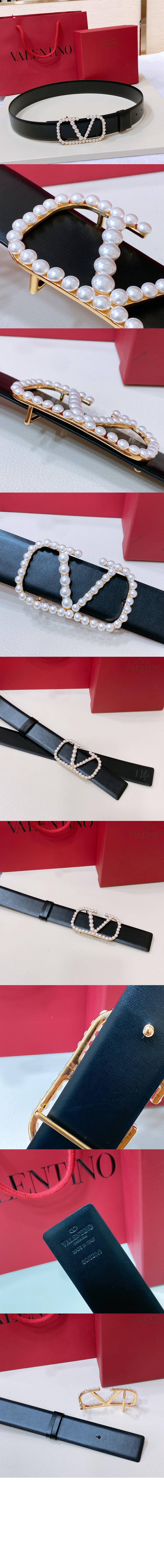 미러급레플리카사이트 | 명품레플리카 전문 쇼핑몰  | 퍼스트원 - 진주 광택이 있는 송아지 가죽 벨트 > 발렌티노