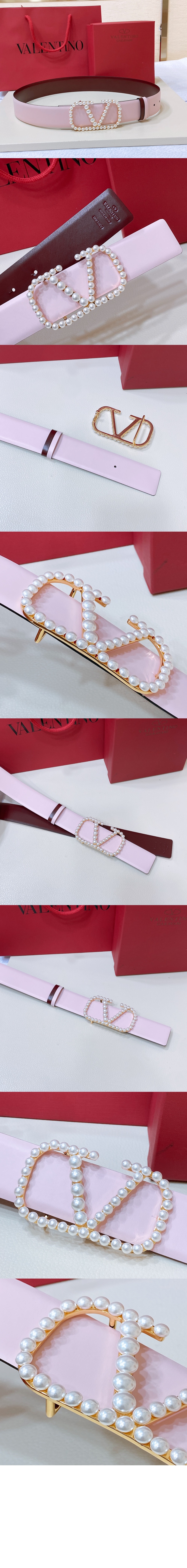미러급레플리카사이트 | 명품레플리카 전문 쇼핑몰  | 퍼스트원 - 진주 광택이 있는 송아지 가죽 벨트 > 발렌티노