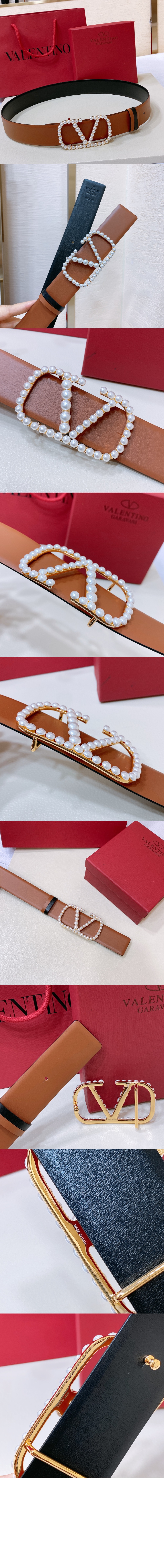 미러급레플리카사이트 | 명품레플리카 전문 쇼핑몰  | 퍼스트원 - 진주 광택이 있는 송아지 가죽 벨트 > 발렌티노