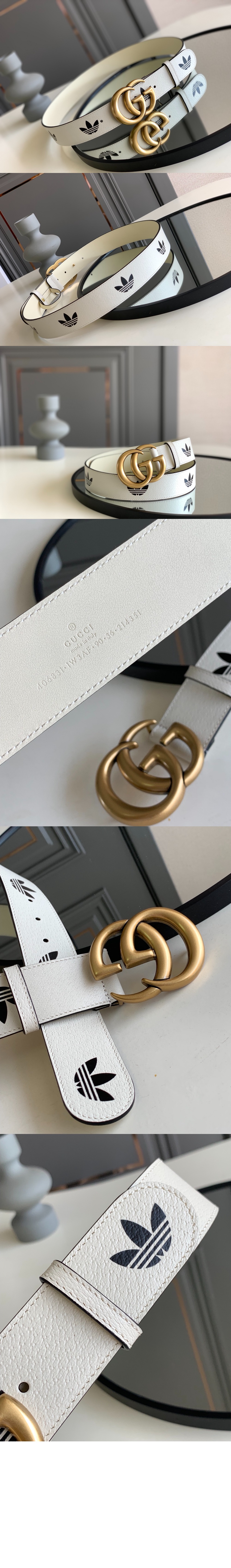 미러급레플리카사이트 | 명품레플리카 전문 쇼핑몰  | 퍼스트원 - x 아디다스 x 구찌 트레포일 벨트 406831 > 구찌