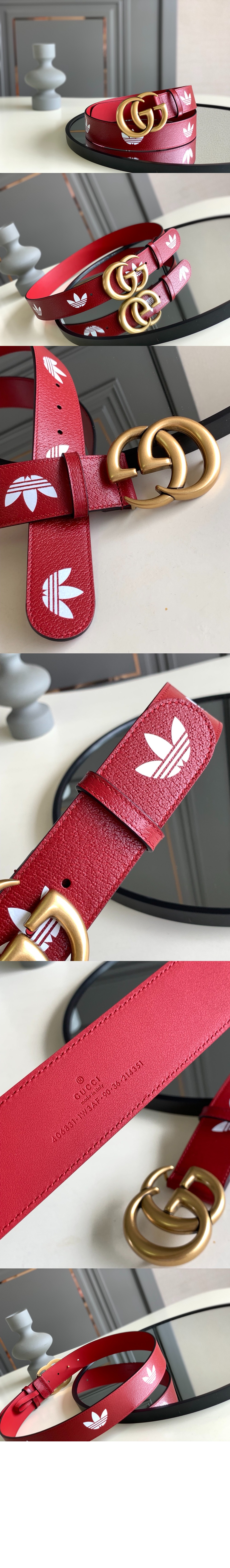 미러급레플리카사이트 | 명품레플리카 전문 쇼핑몰  | 퍼스트원 - x 아디다스 x 구찌 트레포일 벨트 406831 > 구찌