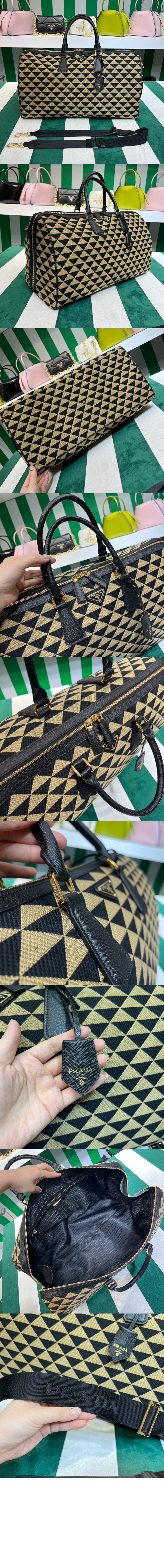 미러급레플리카사이트 | 명품레플리카 전문 쇼핑몰  | 퍼스트원 - 심볼 자수 패브릭 트래블백 2VC018 > 프라다