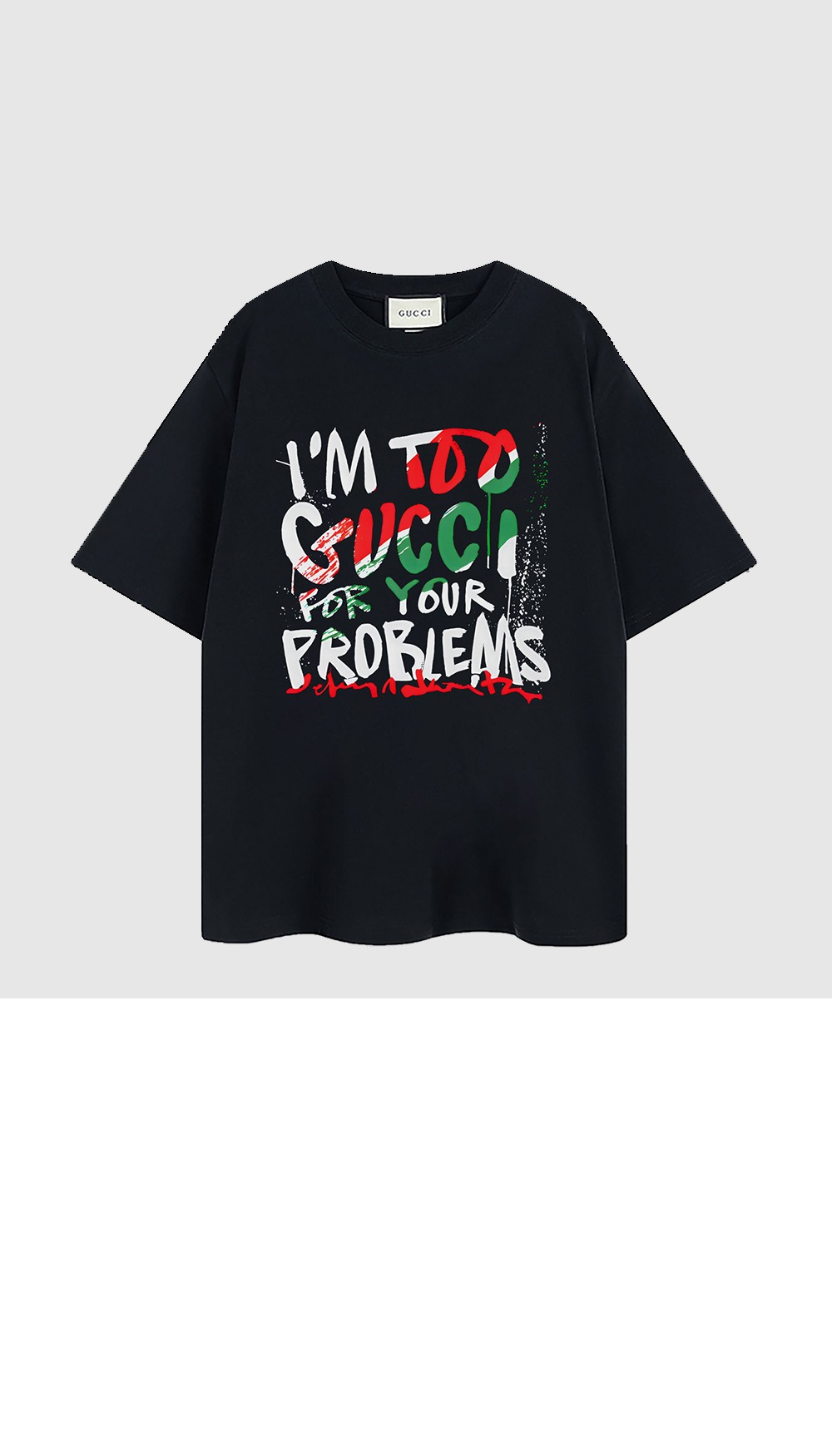 미러급레플리카사이트 | 명품레플리카 전문 쇼핑몰  | 퍼스트원 - 로고 프린트 반팔 > 구찌