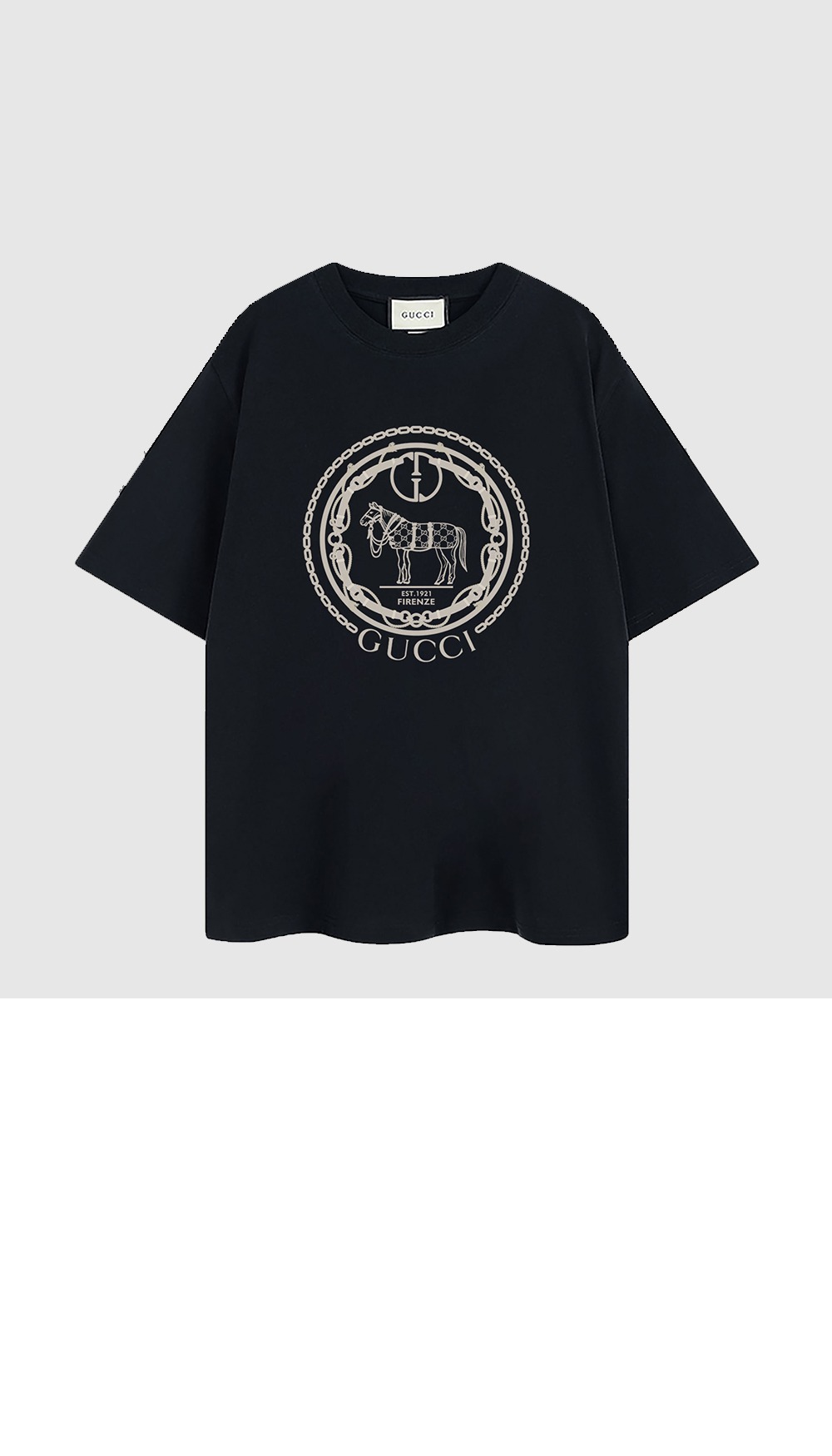 미러급레플리카사이트 | 명품레플리카 전문 쇼핑몰  | 퍼스트원 - 로고 프린트 반팔 > 구찌