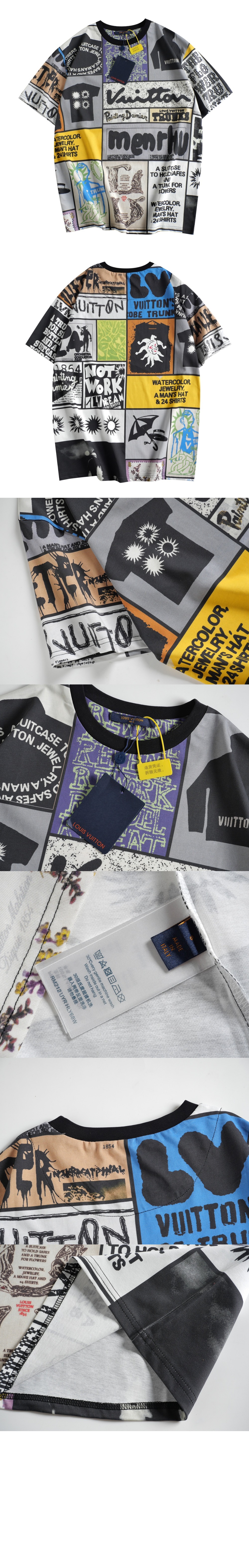 미러급레플리카사이트 | 명품레플리카 전문 쇼핑몰  | 퍼스트원 - 로고 프린트 반팔 > 루이비통