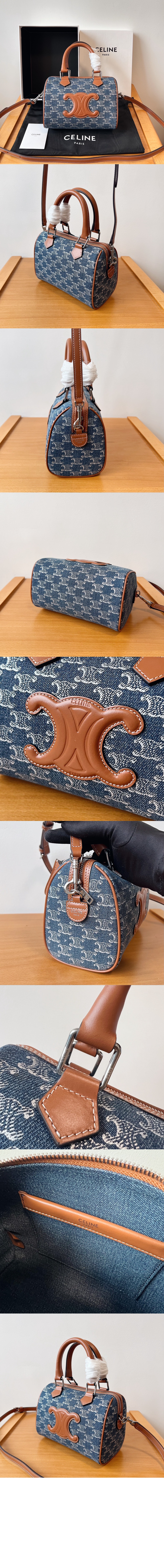 미러급레플리카사이트 | 명품레플리카 전문 쇼핑몰  | 퍼스트원 - 데님 패브릭 소가죽 보스턴백 113772 > 셀린느