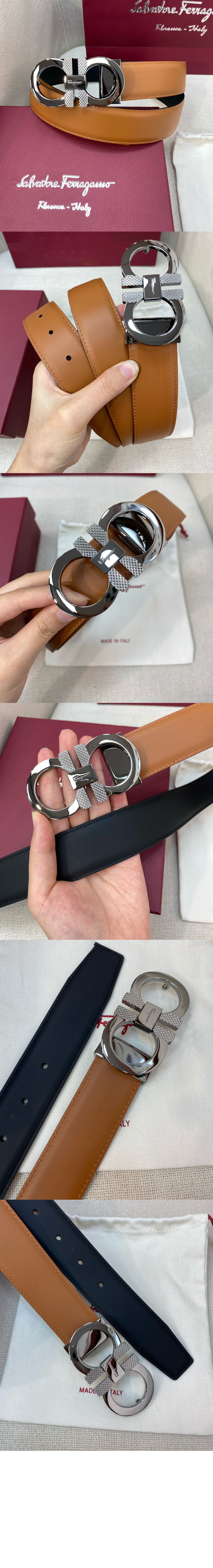 미러급레플리카사이트 | 명품레플리카 전문 쇼핑몰  | 퍼스트원 - 길이 조절이 가능한 리버서블 간치니 벨트 670084 > 페레가모