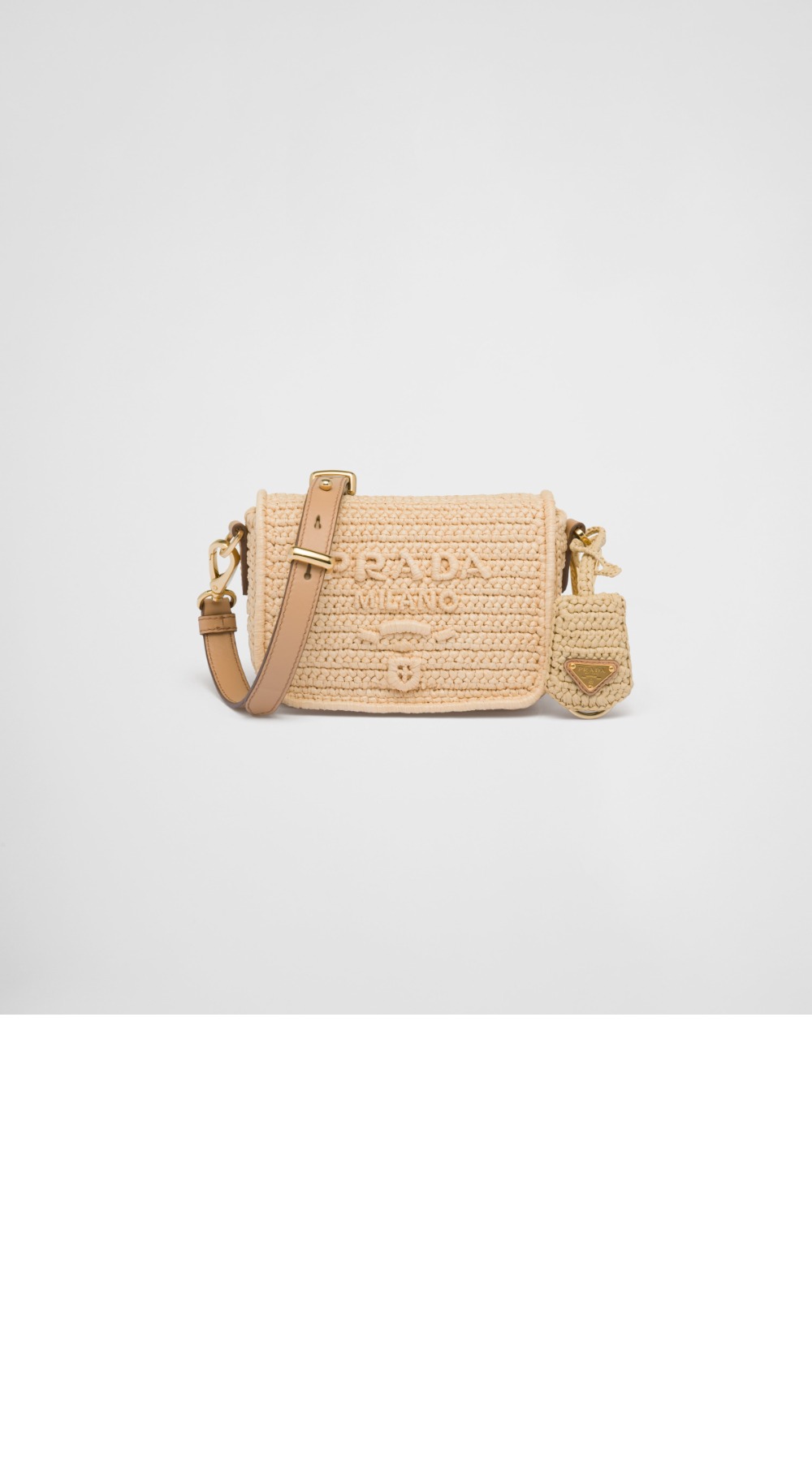 미러급레플리카사이트 | 명품레플리카 전문 쇼핑몰  | 퍼스트원 - 플랩이 달린 크로셰와 가죽 숄더백 1BD335 > 프라다