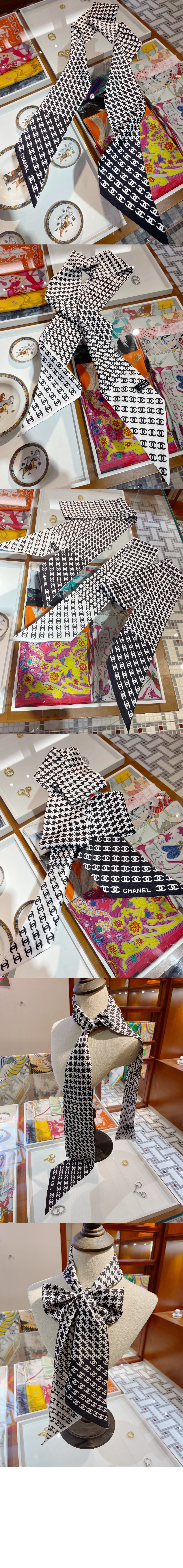 미러급레플리카사이트 | 명품레플리카 전문 쇼핑몰  | 퍼스트원 - 슬림 방도 스카프 AA7224 > 샤넬