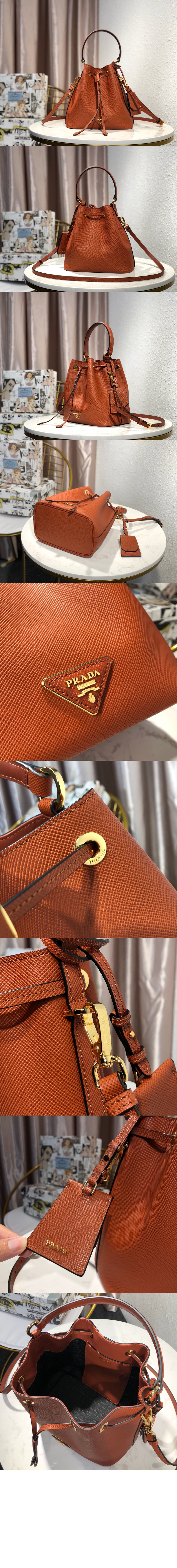 미러급레플리카사이트 | 명품레플리카 전문 쇼핑몰  | 퍼스트원 - 레더 버킷백 1BE032 > 프라다