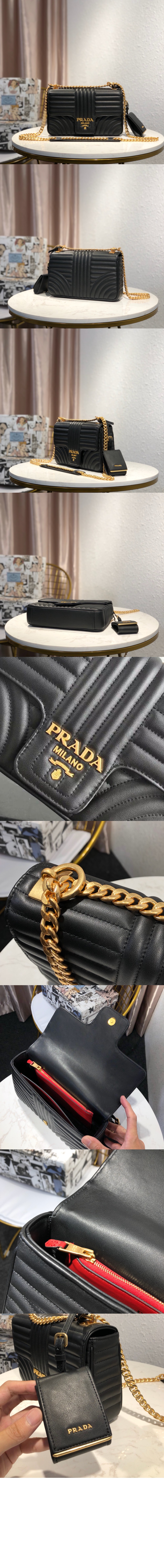 미러급레플리카사이트 | 명품레플리카 전문 쇼핑몰  | 퍼스트원 - 레더 숄더백 1BD108 > 프라다
