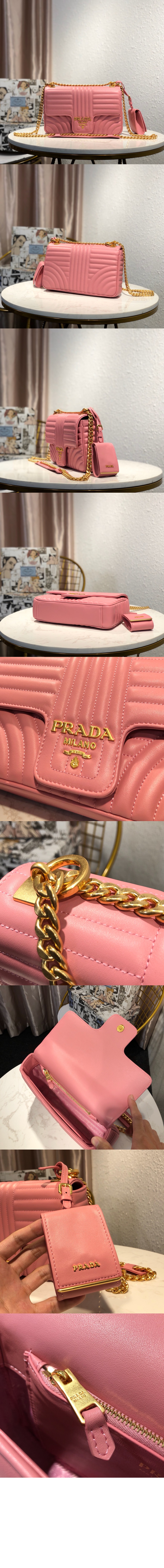 미러급레플리카사이트 | 명품레플리카 전문 쇼핑몰  | 퍼스트원 - 레더 숄더백 1BD108 > 프라다