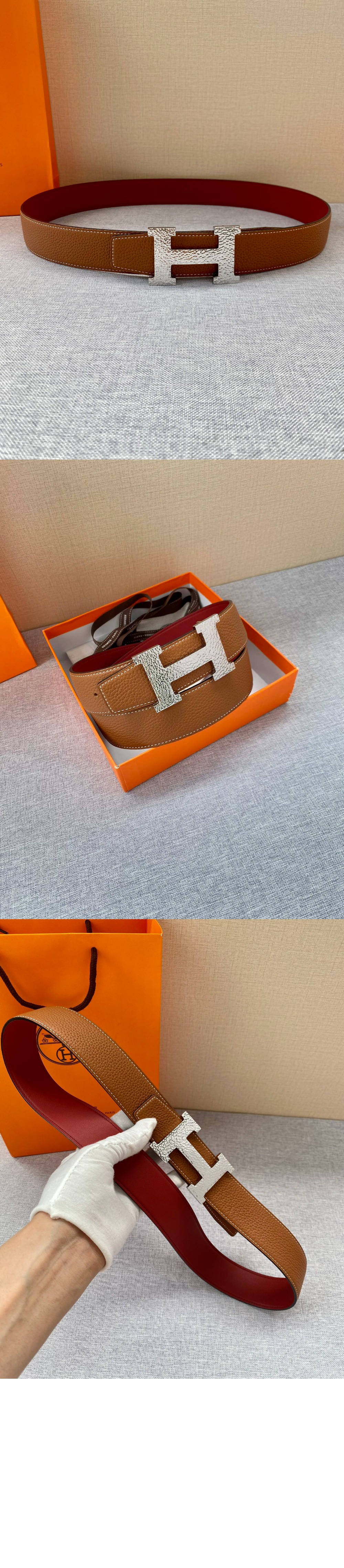 미러급레플리카사이트 | 명품레플리카 전문 쇼핑몰  | 퍼스트원 - H Martelee 버클 & 양면 가죽 벨트 > 에르메스