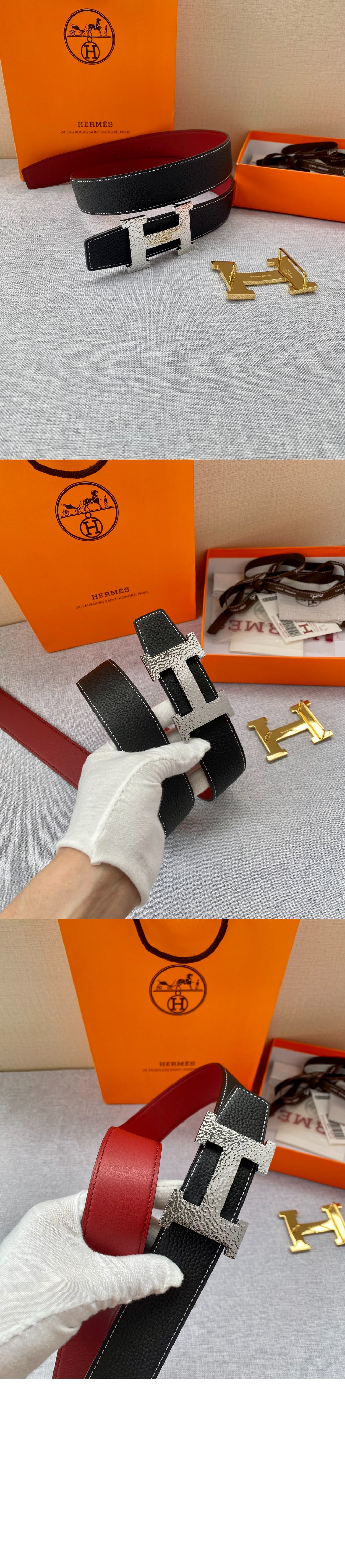 미러급레플리카사이트 | 명품레플리카 전문 쇼핑몰  | 퍼스트원 - H Martelee 버클 & 양면 가죽 벨트 > 에르메스
