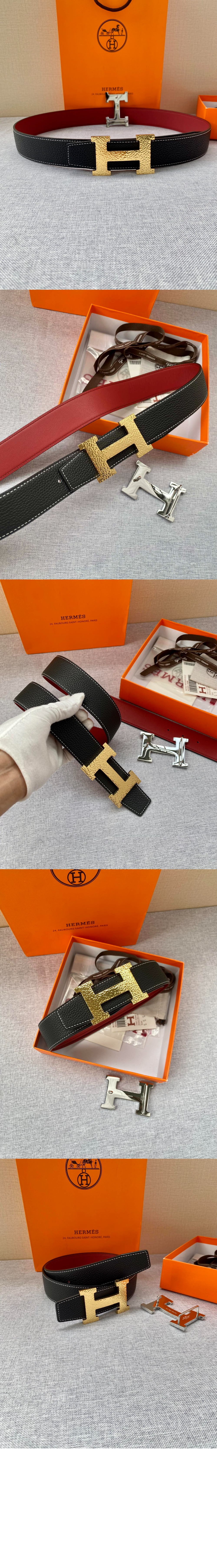 미러급레플리카사이트 | 명품레플리카 전문 쇼핑몰  | 퍼스트원 - H Martelee 버클 & 양면 가죽 벨트 > 에르메스