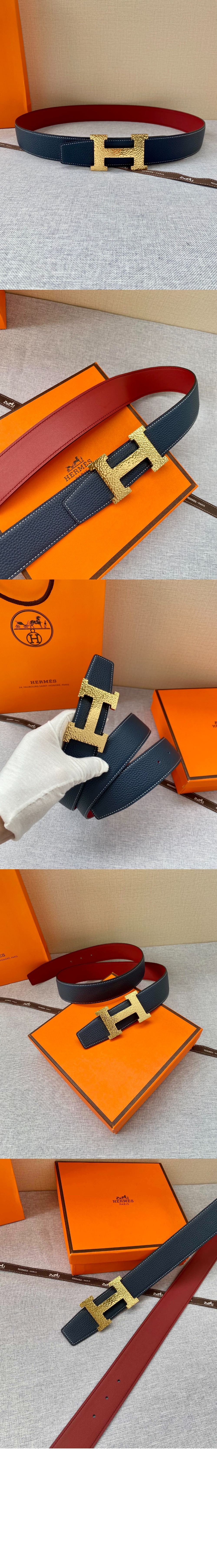 미러급레플리카사이트 | 명품레플리카 전문 쇼핑몰  | 퍼스트원 - H Martelee 버클 & 양면 가죽 벨트 > 에르메스