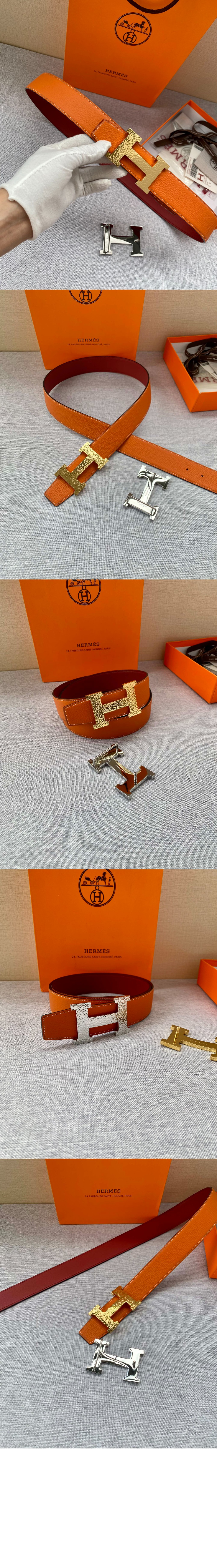 미러급레플리카사이트 | 명품레플리카 전문 쇼핑몰  | 퍼스트원 - H Martelee 버클 & 양면 가죽 벨트 > 에르메스