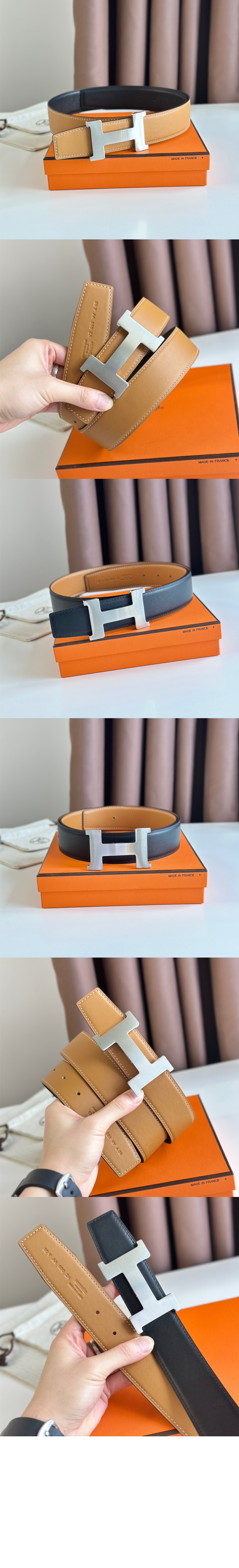 미러급레플리카사이트 | 명품레플리카 전문 쇼핑몰  | 퍼스트원 - 양면 가죽 벨트 > 에르메스