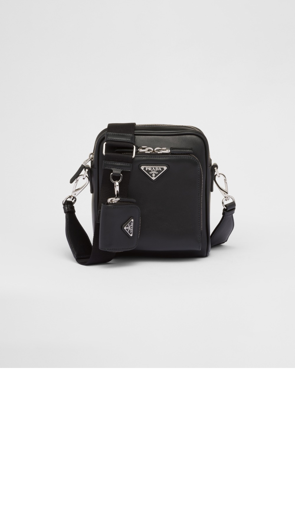 미러급레플리카사이트 | 명품레플리카 전문 쇼핑몰  | 퍼스트원 - 파우치가 있는 가죽 숄더백 2VH168 > 프라다