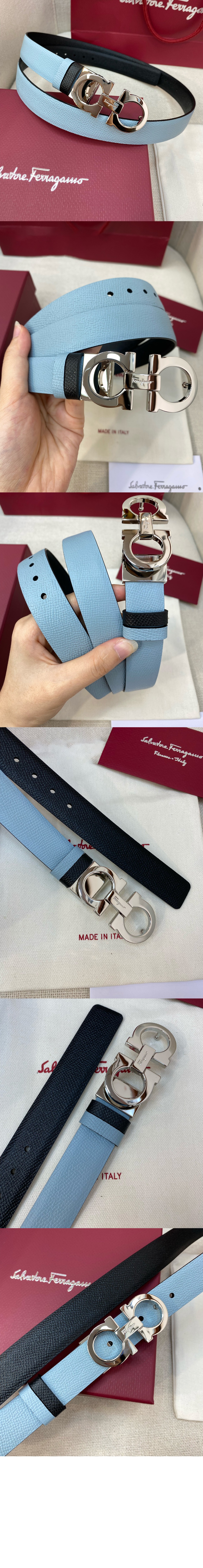 미러급레플리카사이트 | 명품레플리카 전문 쇼핑몰  | 퍼스트원 - 길이 조절이 가능한 리버서블 간치니 벨트 23A565 > 페레가모