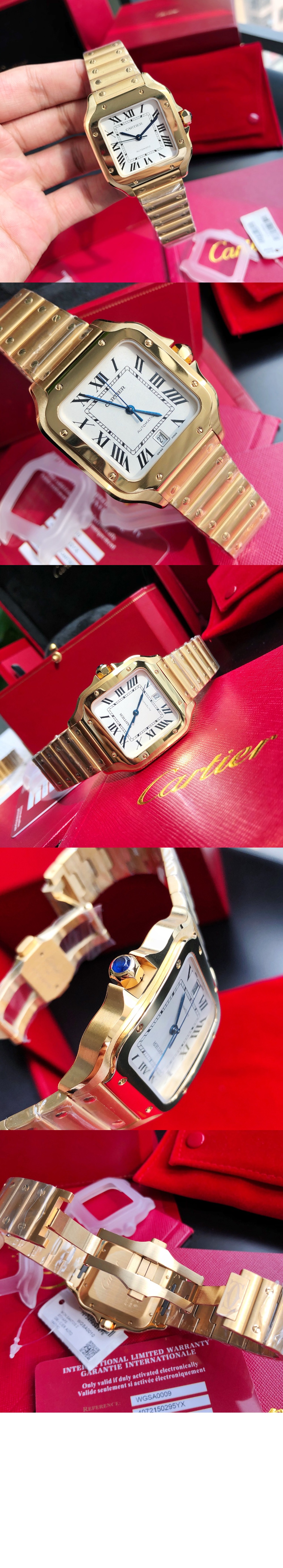 미러급레플리카사이트 | 명품레플리카 전문 쇼핑몰  | 퍼스트원 - 산토스 드 까르띠에 워치 35 WGSA0030 > 까르띠에